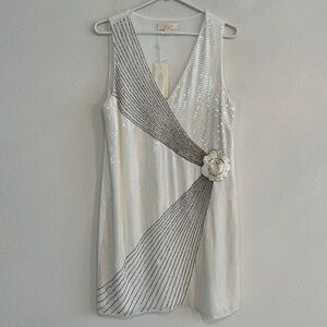 NWT Erin Fetherston Beaded Sleeveless Formal Dress